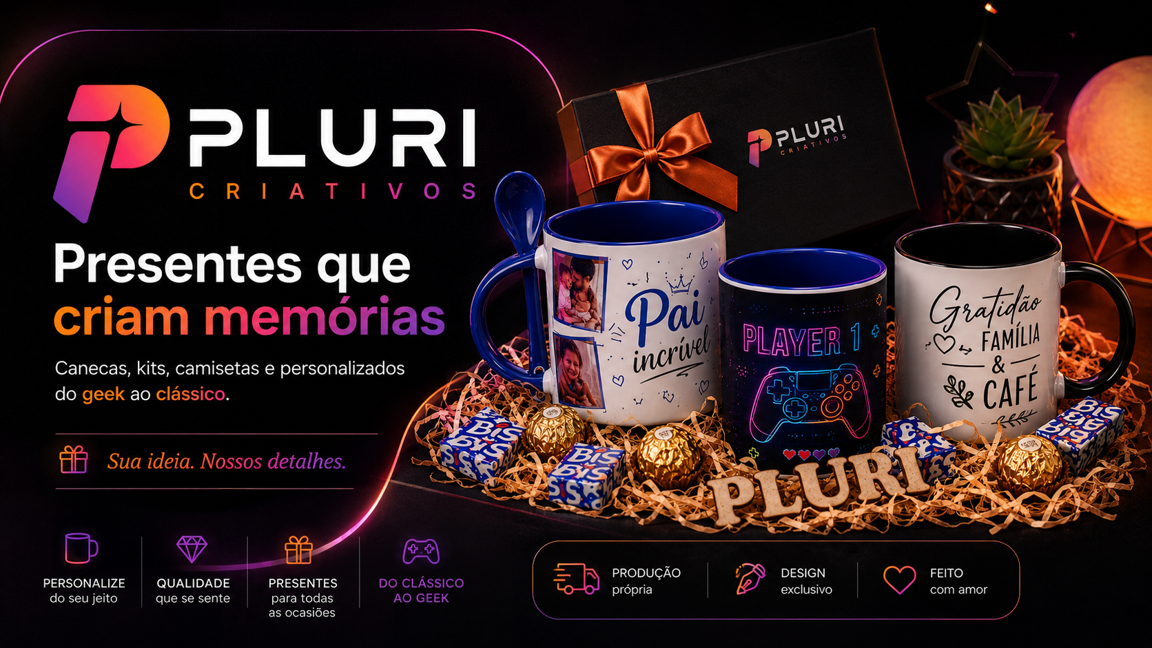 Pluri Criativos — presentes personalizados que criam memórias